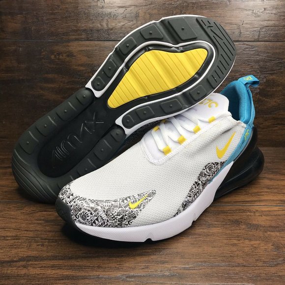 Nike Air Max 270 N7 White Yellow Black Anthracite - Picture 2 of 5